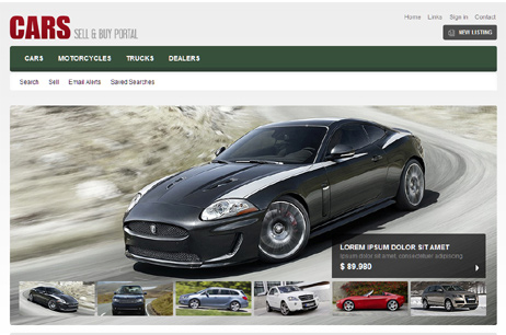 car portal php script custom template