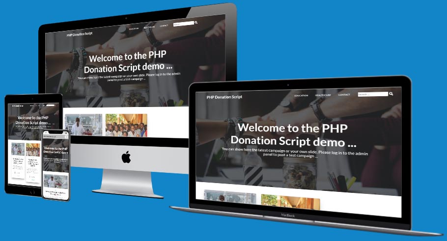 nosql and responsive php donation script