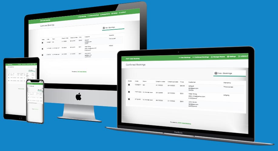  responsive and noSQL php hotel booking script