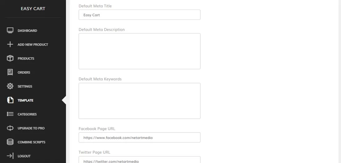 php cart script Editing the template elements (continued)