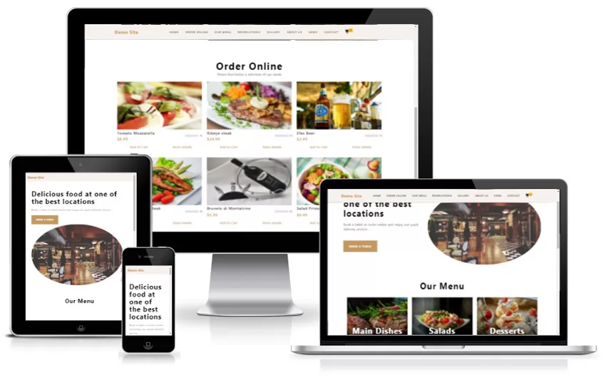 bootstrao responsive php restaurant site script